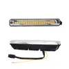 2PCS العالمي النهار الجري ضوء cob drl مع إشارة صفراء الصمام مصباح سيارة أضواء خارجية السيارات للماء التصميم