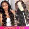 Billig Glueless Body Wave Frontal Stängning Perk 180 Densitet Våt och vågig spets Front Wig Spets Front Human Hair Wigs Brazilian Wigs6938913