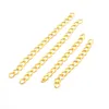 300pcs/lot 50mm Necklace Extension Chain Bulk Bracelet Extended Chains Tail Extender For Jewelry Making Findings