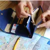 Кошелек паспорта для путешествий для женщин RFID Bristlet Slim Family Holders Tri-Trea Document Organizer Holder2955