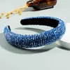 2020 New Extreme Luxury Hair Hoop Pure Color Design Full Cover Faux Crystal And Gold Velvet Lining Glisten Beautiful Headband