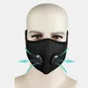 BIKIGHT Maschera protettiva anti-polvere PM2.5 traspirante per esterni al carbone attivo con doppie valvole Maschera protettiva per pesca in bicicletta