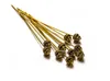 100 pcs/lot 50mm alliage fleur boule tête broches aiguilles perles connecteur pour bricolage boucles d'oreilles fabrication de bijoux résultats accessoires