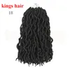 Macio Dread Locks Hair Extension Crochet Tranças 12 polegadas 18strands / embalar sintético Brown Brading Pacotes cabelo para as mulheres