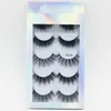 5D fausses cils de vison 5 paires fausses cils épais longs stéréo stéréo moelleux faux cils extensions de cils avec des pincettes kit de beauté en box8633233