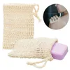 14 * 9 centímetros Moda Natural Rami Duche Esfoliante Sponge Pouch Net confortável bolha bolha malha Soap Saver Espuma Bag