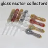 Glass 10mm Nectar Kit Oil Dab Rigs Straw Hookahs Water Pipes Nectar With Titanium Nail smoking hand pipe