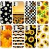 Solros mjuk TPU -mobiltelefonfodral f￶r iPhone 14 13 12 11 Pro Maxc XS Max XR 7 8Plus Daisy Protective MobliePhone Cover