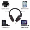 3,5-mm-Gaming-Kopfhörer mit Kabel, Spiel-Headset, Kopfhörer mit Geräuschunterdrückung und Lautstärkeregelung für Mikrofon, für PS4, Play Station 4 und PC