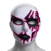 Хэллоуинская маска светодиодная светодиодная вспышка маски для вечеринок завещание танца Хэллоуин косплей реквизит