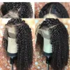 Curly Human Hair Wig 360 Lace Frontal Wig Preplucked With Baby Hair Brazilian Deep Curly Invisible Knots Natural Peruvian Remy2739264