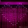 2m * 1,5m kärleksform LED-strängljus gardinbröllop Hotell Alla hjärtans dag Holiday Lights Luces Home and Garden Light