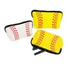 Sac de maquillage de baseball imperméable à l'eau en néoprène souple sac cosmétique pochette de rangement à glissière sacs de voyage de toilette trousse organisateur DHB7514041512