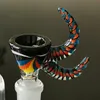 Heady Glass Bowl 14mm Male Joint Unique Glass Bowls Colorful Dab Tool For Glass Bubbler Dab Rigs Smoking Accessories XL-SA05