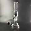 Unique Glass Smoke Pipe Bong Hookahs Rig Black Bent Tube Percolators Water Pipes Dab Stem Bowl Tobacco Smoking