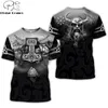 Roupas de marca Viking Tattoo Padrão Imprimir 3D Camiseta Homens Camiseta Verão Engraçado T-shirt Manga Curta O-Pescoço Tops Drop Shipping