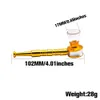 Toppuff Metal Glass Hand Pipe Mini Pipe Billiga Bongs Water Heary Pyrex Spoon Bowl Reting Oil Rig Dab Burner Tobacco DHL