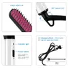 2019 Uppdaterad Beard Straightener Man's Hair Flat Iron Fast Uppvärmd Straighting Comb Beard och Hair Show Cap Hair Styler för Man CX200721