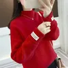 Lucyever Winter Vrouwen Pullover Trui Mode Coltrui Lange Mouw Losse Dikke Basic Vrouwelijke Top Koreaanse Herfst Gebreide Trui