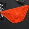 Onderbroek 4 stks / partij Gay Sexy Mannen Thongs Underwear Ice Silk Tanga Hombre String Homme Camo Bulge Pouch Mannelijk