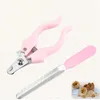 Pet Nail Claw Cutter Ze Stali Nierdzewnej Profesjonalne Grooming Nożyczki Koty Nails Clipper Trimmer Dog Paznokci Clippers JK2007KD