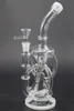 Nouvelle conception recycleur verre conduites d'eau narguilés 11 pouces 14mm Joint Dab Rig avec bol pour fumer accessoires