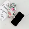Geklakte marmeren IMD-telefoonhoes Eenvoudige bloemen planten voor iPhone 11 11 pro 11 pro max se 2020