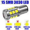 Emergency Lights 2st 1157 P214W BAY15D 15 SMD 3030 LED CAR BAKTLAMP Turns Signaler Motorbromslampa Dagstid Running Light Red Whi6043267