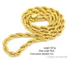 10MM Hip Hop ed Rope Chains Sieraden set Goud verzilverd Dikke Zware Lange Ketting armband Bangle Voor mannen Rock Sieraden G5586633