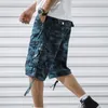 Heren zomer katoen cargo shorts mode camouflage mannelijke shorts multi-pocket casual camo buitenshuis tolling homme korte broek