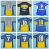 1995 1997 2000 2002 2007 Boca Juniors Vintage Maradona Retro Soccer Jersey Gago Caniggia Tevez Cardozo Benedetto Kits de camisa de fútbol