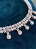 2020 NYA 925 Sterling Silver Pearl Necklace 45mm Real Natural Baroque Pearl Choker Halsband för kvinnor Fashion Jewelry Gift7550153