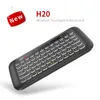 Teclado H20 Mini sem fio Backlight Touchpad Air rato IR inclinada de controle remoto para Andorid BOX Smart TV do Windows PK H18 Além disso,