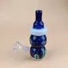 dark glow snowman mini galss water bongs hookahs baby bottle dab rig with bowl for christmas gift