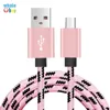 1m 3ft 2A Schnelllade-Micro/Typ-C-USB-Kabel für Android-Handy-Datensynchronisierungs-Ladekabel für Samsung Xiaomi Huawei