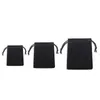 50pcs / lot velours noir 3 tailles Bijoux Sacs-cadeaux Brace Strap Pochettes en gros10 * 12cm 7 * 9cm 5 * 7cm B-057