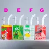 Nouveau design Bong verre liquide boîte de jus conduites d'eau Bongs verre Dab plate-forme pétrolière grande boîte concentré plates-formes narguilés en verre avec cadeau gratuit
