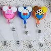 Retractable Badge Reel Pull Buckle ID Card Badge Holder Cute Cartoon Silicone Reels Belt Clip Anti-Lost Clip 120pcs IIA100