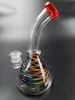 Bongs de água de vidro coloridos narguilés de vidro inebriante vermelho 7,8 polegadas dab rig para acessórios para fumar