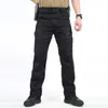 전술화물 바지 남성 SWAT 전투 육군 바지 남성 캐주얼 많은 주머니 스트레치 코튼 바지 2020