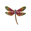 Neue Legierung eingelegte Farbe Diamant tropfende Emaille Libelle Insekt Brosche übertriebene Persönlichkeit Broschen Pins für Frauen/Männer Großhandel