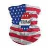 트럼프 얼굴 마스크 미국 국기 3D 인쇄 디지털 매직 스카프 터번 패션 승마 보호 디자이너 페이스 마스크 CYZ2541