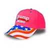 Donald Trump Baseball Hat Star USA Flagga Camouflage Cap Trump 2020 hattar 3D broderi brev Justerbar snapback för festtillbehör RRA3306