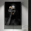 Pintura em tela cartazes de parede e impressões senhora africana arte de parede fotos para sala de estar decoração de sala de jantar entrada el home7886722