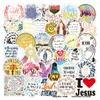 50st Jesus Christian God Bless Faith Love Stickers Pack Graffiti Car Bike Bagage Sticker Laptop Skateboard Motor Water Bottle DE5990801