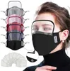 2 в 1 Рот маска Съемный Eye Shield Face Mask Маска Дети Valve лица с 2pcs фильтра Pad Anti-пыли Защитные маски LSK403 --2