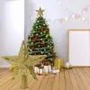 Julljus LED Night Light Meteor FEM POINTE STAR LAMP TREE TOPER DECED EU USA UK PLIG 220V för Xmas Atmosphere Lighting252G