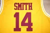 미국에서 배송 # 모비 남자 농구 유니폼 벨 - 에어의 신선한 왕자는 스미스 저지 노란색 스티치 아카데미 크기 S-3XL