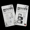 Gratis frakt 3000PCS / Lot Noosy Nano SIM-kort Micro SIM-kort till vanlig Adapter Adapter Converter Set för iPhone 6/5 / 4S / 4 med Eject Pin Ke