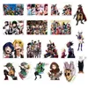 50 pièces autocollants de planche à roulettes mixtes My Hero Academia pour voiture ordinateur portable Pad vélo moto PS4 téléphone bagages ordinateur portable réfrigérateur PVC guit5454680